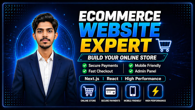 build complete ecommerce website with nextjs and react