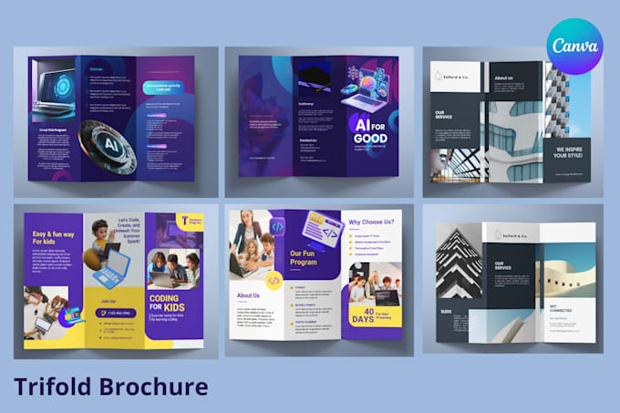 design a professional design such as brochure, booklet, flyers using canva