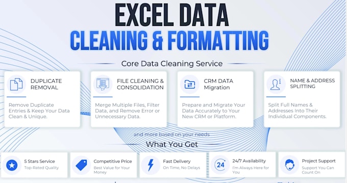 clean format organize and fix messy excel data accurately