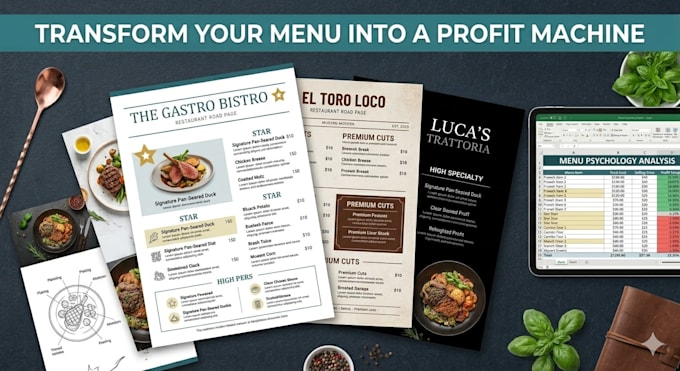 design a strategic restaurant menu that increases your sales