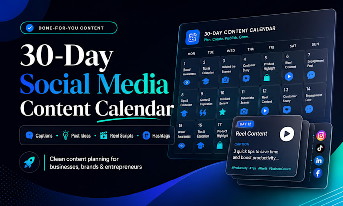 create a custom social media content calendar