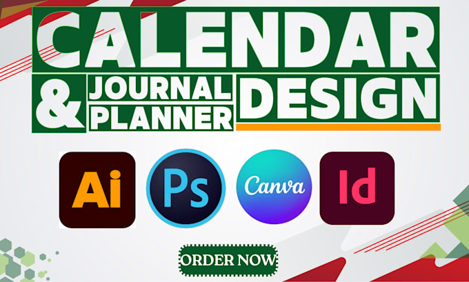 design custom calendar, planner, journal using  indesign