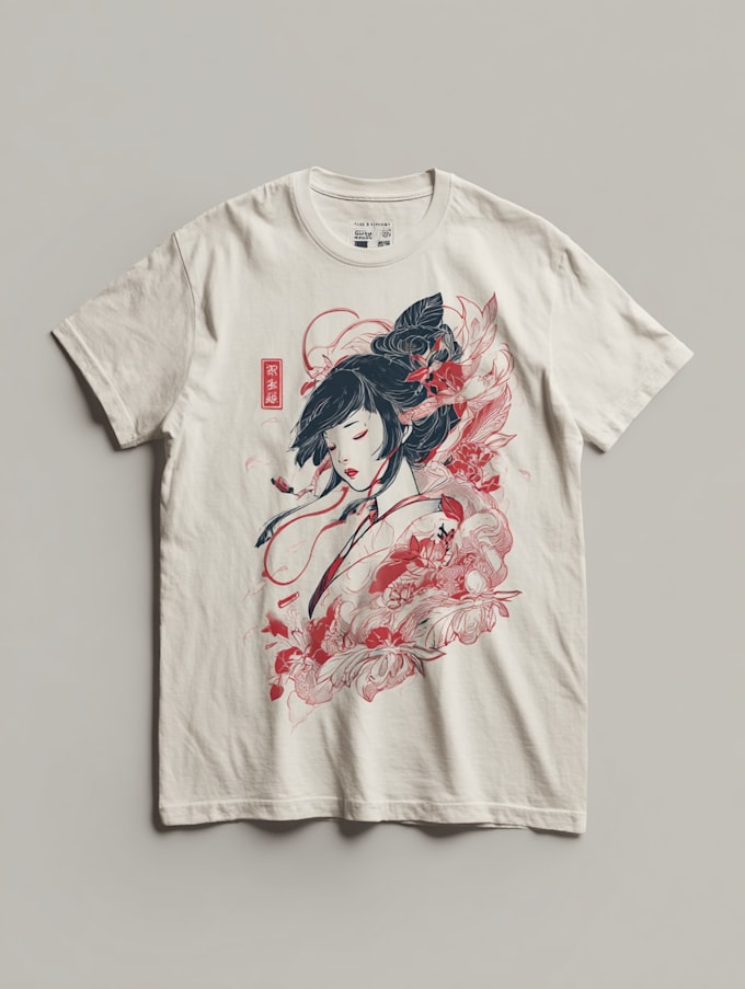 japanese t shirt illustration