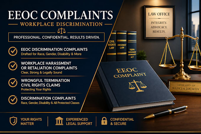 draft your professional eeoc complaint for workplace discrimination
