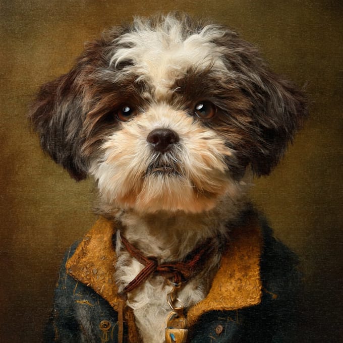disney style pet portrait