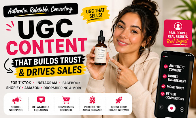 create raw ai ugc video ads creator tiktok amazon shopify product video unboxing