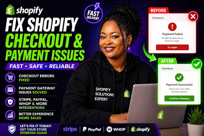 fix shopify checkout error gateway issues whop checkout integration