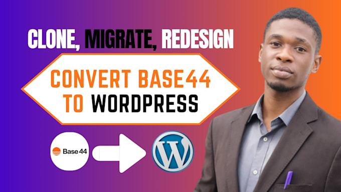 migrate base44 to wordpress, convert base44 to wordpress, fix bugs integration