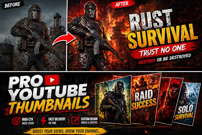 create 3d youtube thumbnail