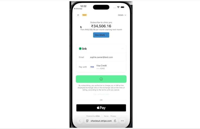 integrate stripe payments and firebase in react native app
