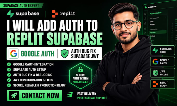 add auth to replit supabase backend google auth auth bug fix supabase jwt