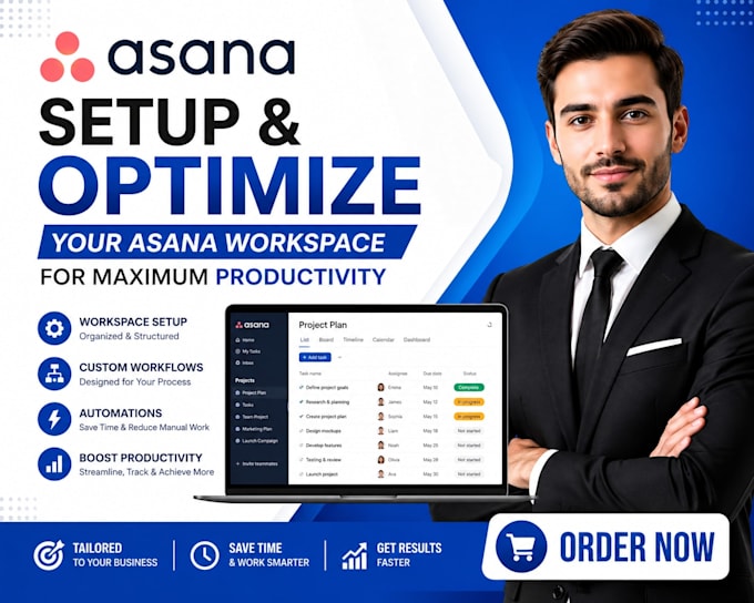 set up and optimize your asana workspace gohighlevel landing page hubspot crm