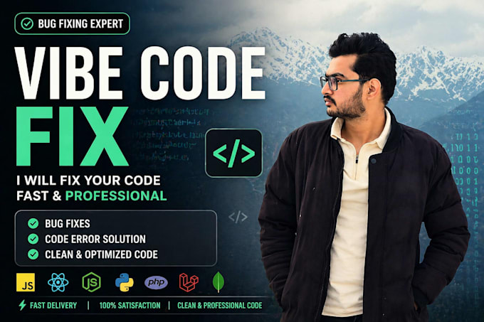 fix your vide code website debug,cleanup and add features