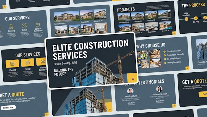 do construction pitch deck investor pitch deck construction startup pitch deck