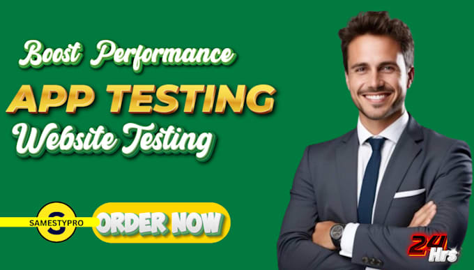 app testing, beta testing, website testing, uat and QA pro