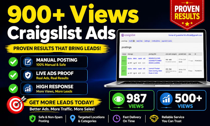 do cl ads posting service across the USA with live ads