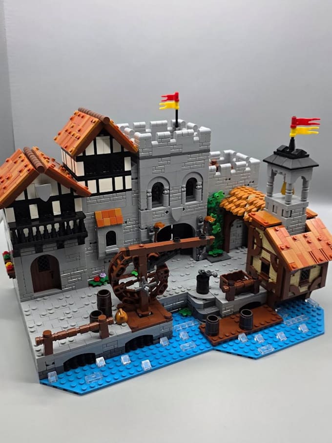 do custom 3d lego design, 3d lego model, lego moc building, io file and pdf