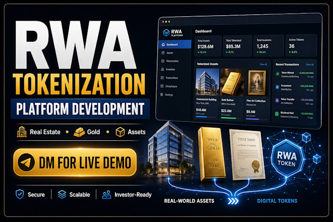build real estate tokenization platform and rwa smart contracts on blockchain