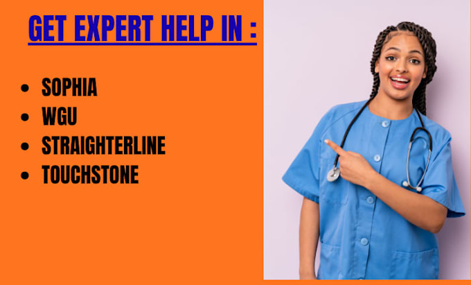 do assigned tasks, wgu,sophia nursing,touchstone
