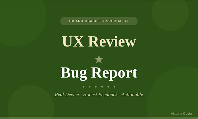 review your app or website and report usability issues