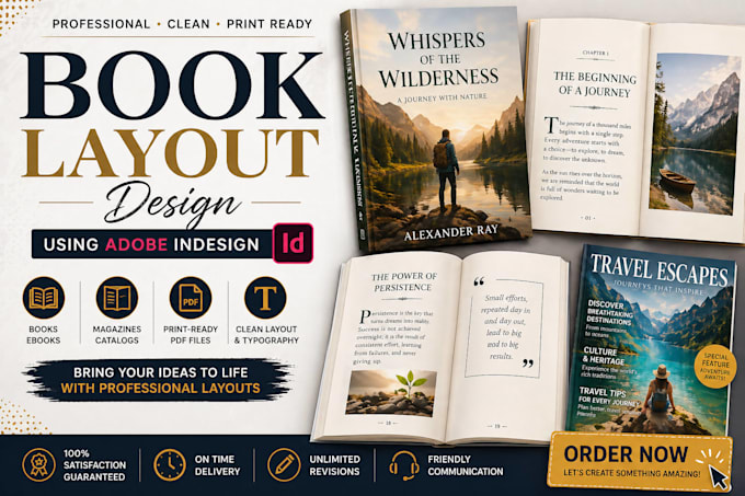 do professional book formatting and layout design for amazon KDP