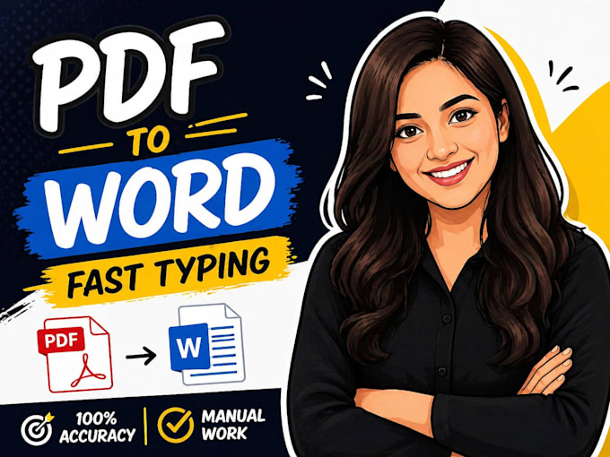 do fast PDF to word typing and accurate document conversion