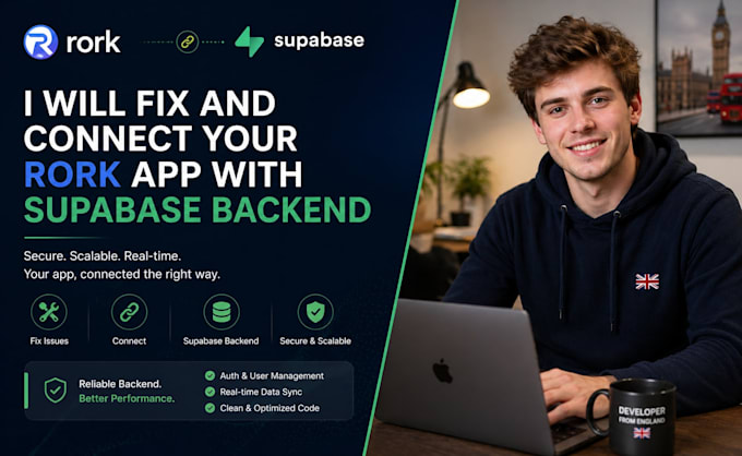 fix and connect your rork app, xano with supabase backend