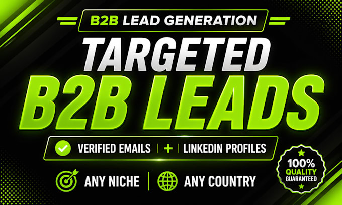 generate targeted b2b leads with emails and linkedin