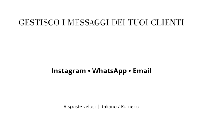 gestisco i messaggi dei tuoi clienti