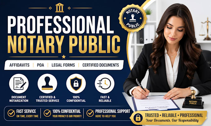 provide professional notary public services