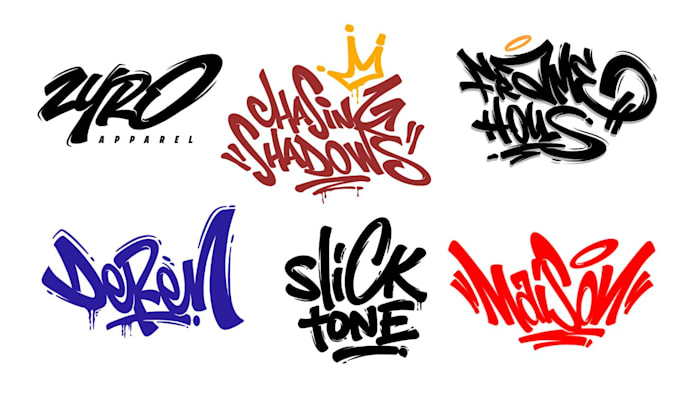 create custom handstyle lettering logo in street art style