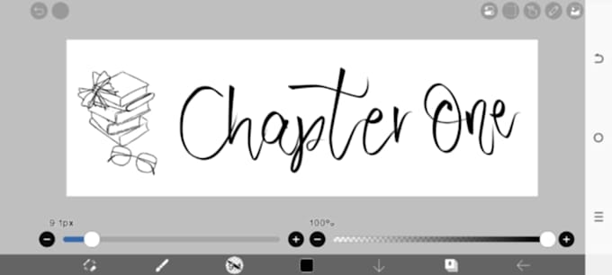 create wattpad cover using calligraphy