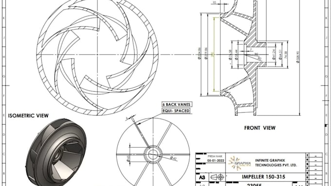Create manufacturing ready technical drawings and 3d cad models by Edit ...