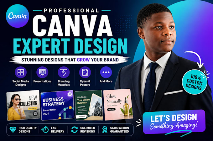 create high quality canva posts, flyers, and branding