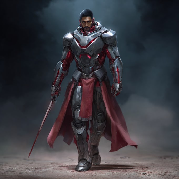 create scifi, fantasy, superhero character design