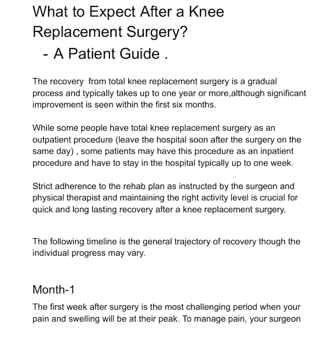 create text and visual patient educational content