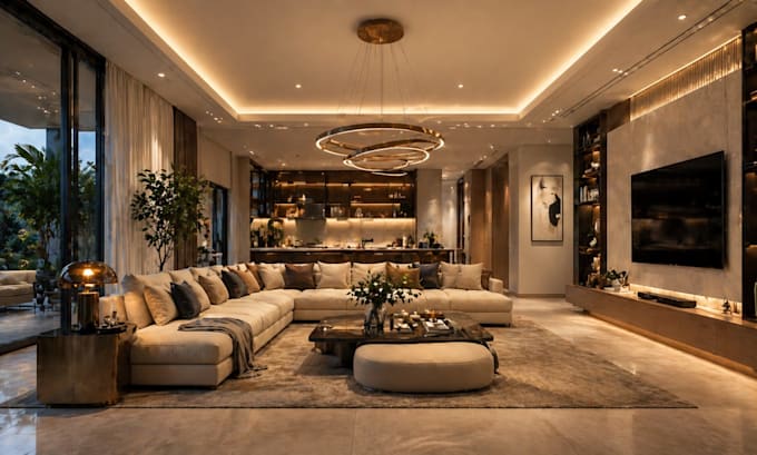 generate realistic ai architecture interior design renderings concept midjourney