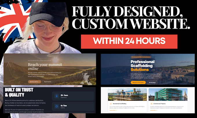 design and publish a website within 24 hours