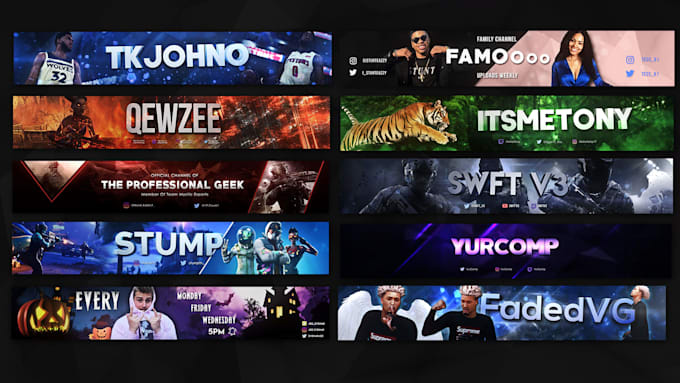 design a youtube banner for you