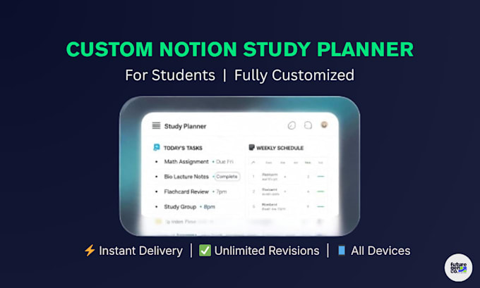 create a custom notion study planner, notion template