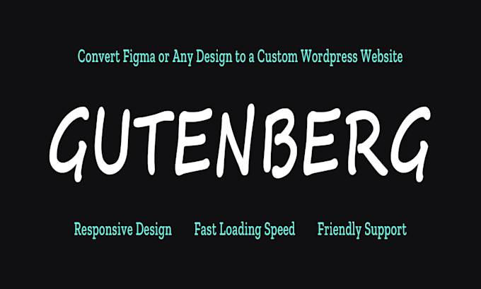 convert your design into a wordpress gutenberg website