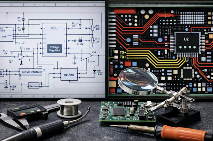 develop pcb design, hardware prototype, and firmware for smart iot device