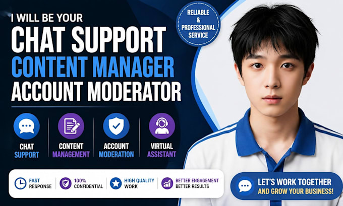 be your chat support content management account moderator