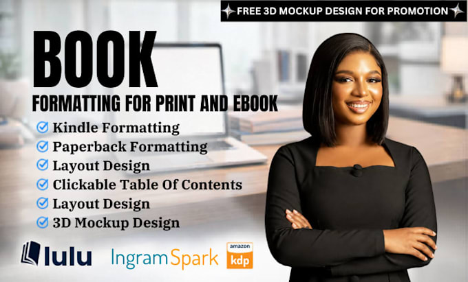 do book formatting layout design paperback and kindle ebook formatting for KDP