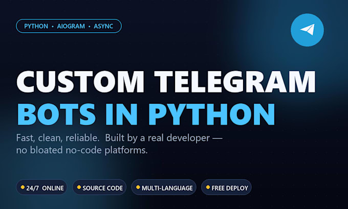 create a custom telegram bot