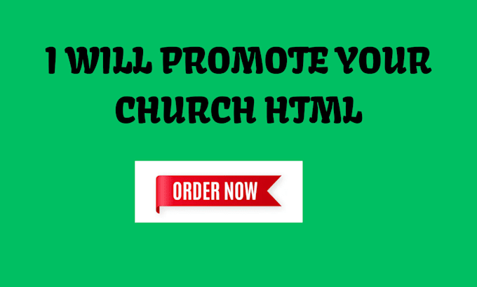 promote your church HTML professionally