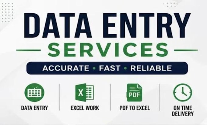 do data entry, typing and PDF to excel conversion