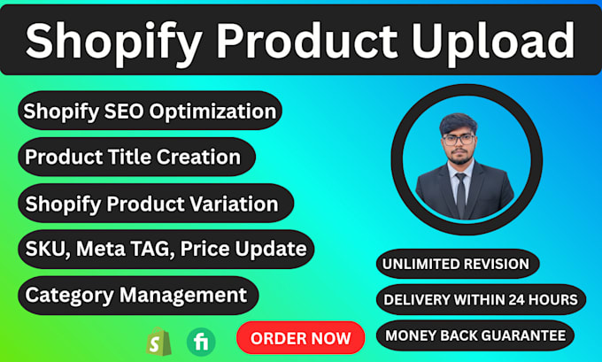 do shopify product upload and data entry
