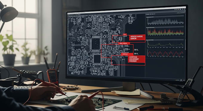 debug and fix pcb design, circuit and embedded system issues