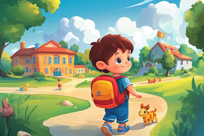 illustrate a children book illustration